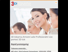 Tablet Screenshot of 3dtiskarna.cz